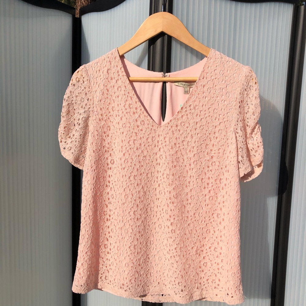 41Hawthorn Madicella Lace Blouse Size S NWT Pink
